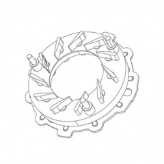 Geometrie cod 3000-016-094 pentru turbina model GTB1546V