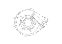 Carcasa admisie 2200-011-B10 pentru turbina GARRET model GT1546JS  GT1546LJS
