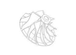 Roata compresor 1200-016-720-0001 pentru turbine GARRETT model GT1752S