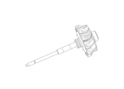 Ax 1100-020-110 pentru turbina model TB0250  TB0242  TB0253  TB0265  T250-04  GT2552  TB0227  GT25  T2
